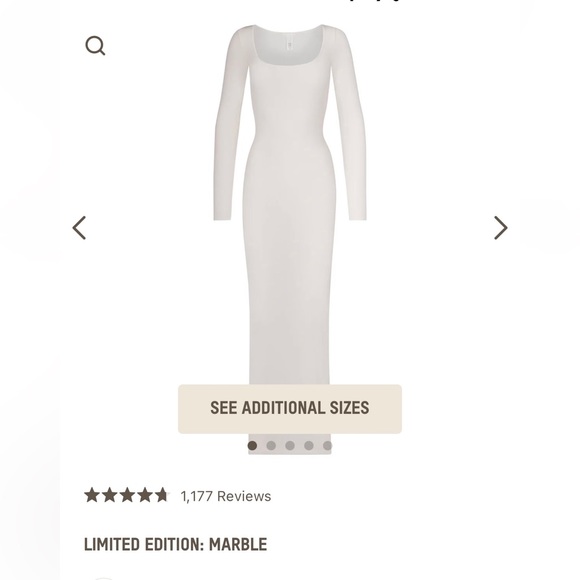 Skims soft lounge long sleeve dress - Picture 3 of 10